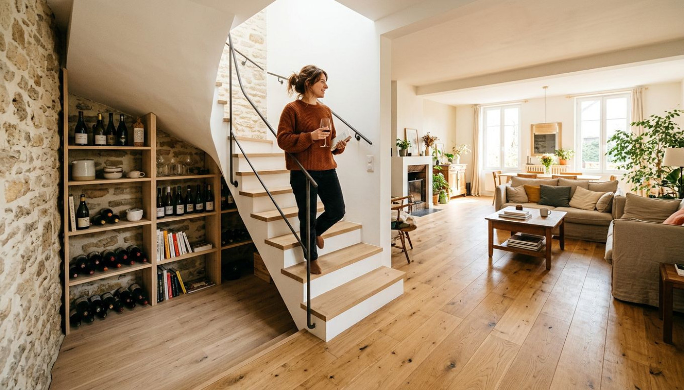 De la cave au salon : récit d’un aménagement qui valorise la maison